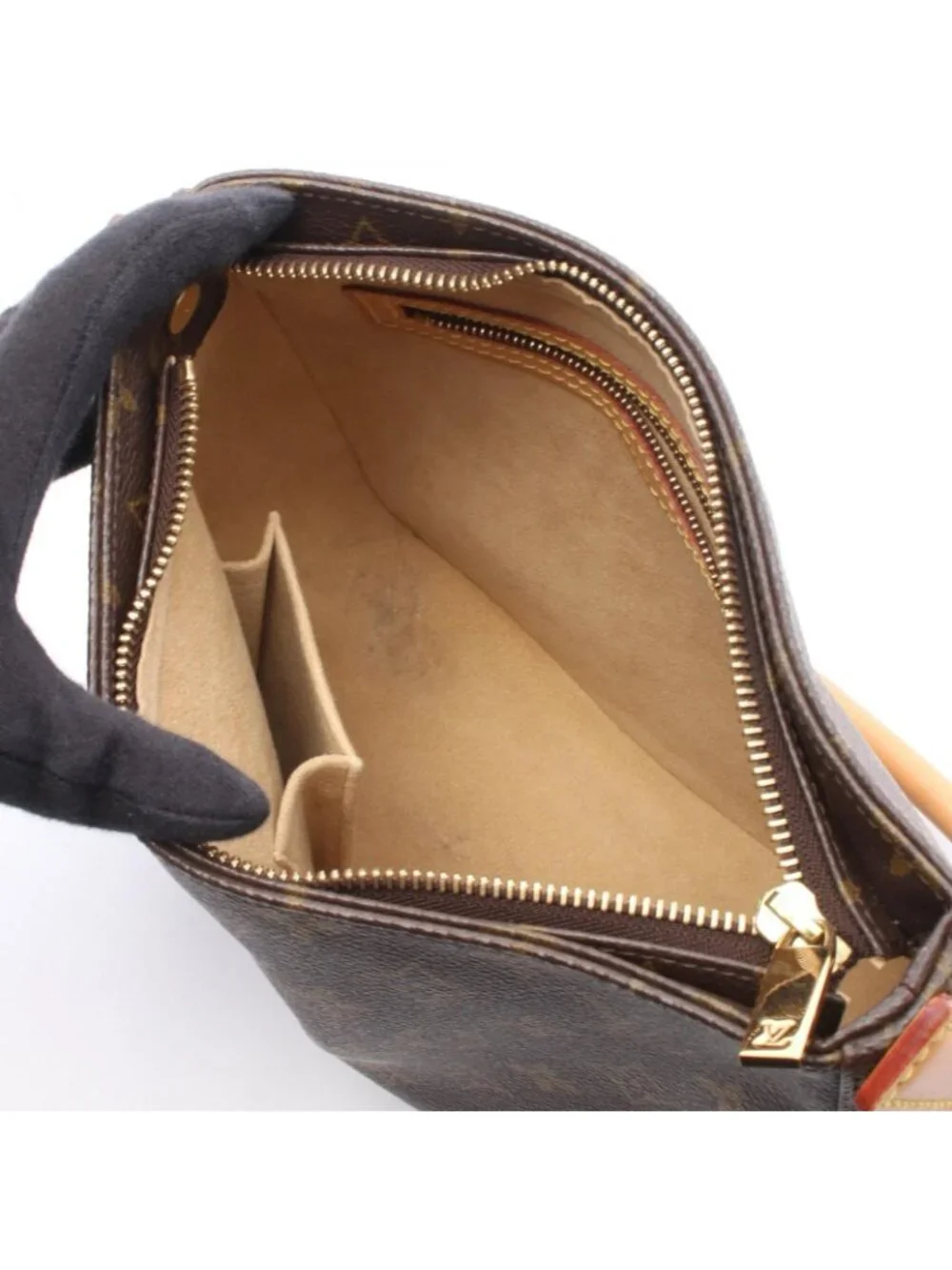 Louis Vuitton Shoulder Bag Looping MM Monogram Canvas Leather